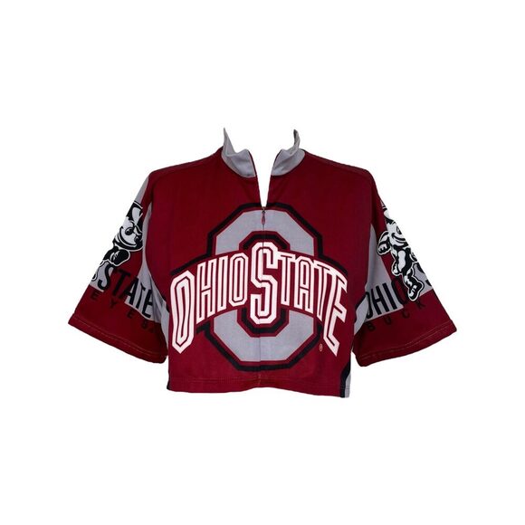 Ohio State Buckeyes Vintage Cropped Cycling Jersey (S) - Picture 1 of 3